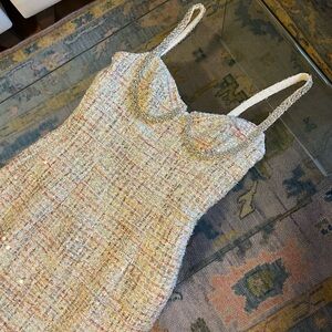 Self Portrait Never Worn Elegant Tweed Dress